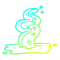 cold gradient line drawing cartoon spooky tentacle