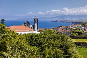 Landscape around Capelas on Sao Miguel island, Azores archipelago