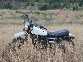 Fototapeta na wymiar Motocross For driving on the farm