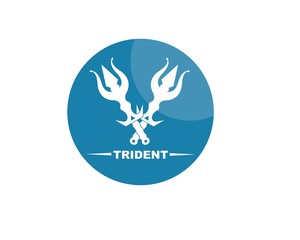 Trident Logo Template vector icon illustration
