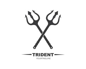 Trident Logo Template vector icon illustration