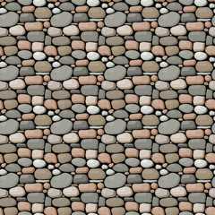 Seamless stone wall pattern