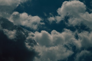 dramatic sky with clouds