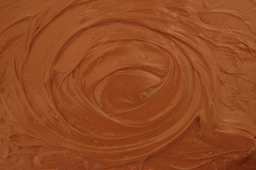 Melted chocolate swirl