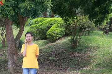 Fototapeta premium portrait of young woman in Vietnam