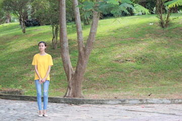 portrait of young woman in Vietnam