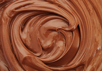 Chocolate swirl close up