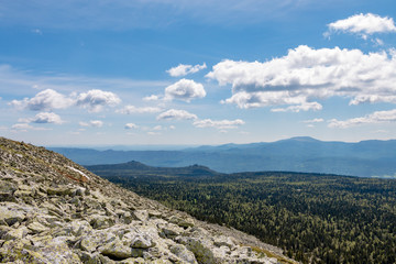 fantastic mountain landscape on a summer day