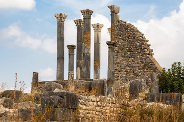 Temple of Saturn in Volubiiis, Morocco