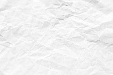 White crumpled paper texture