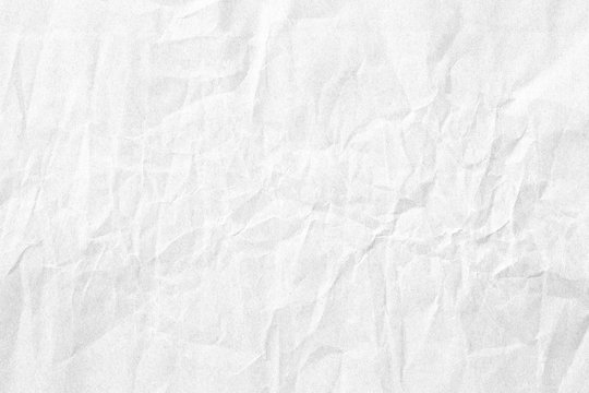 White crumpled paper texture