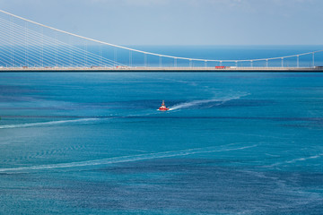 Turkey. The third bridge over the Bosphorus, Yavuz Sultan Selim Bridge.