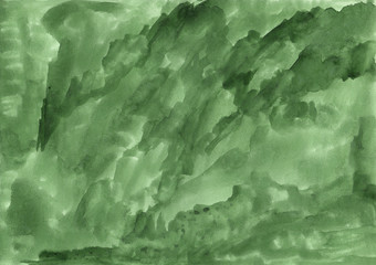 Dark green watercolor background, illustration