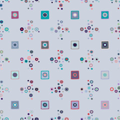 Seamless vector pattern. geometrical background with hand drawn decorative tribal elements. Print with ethnic, folk, traditional motifs. Graphic geometric illustration for wrapping, wallpaper, fabric