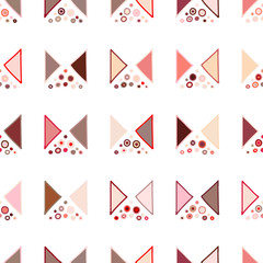 Seamless vector pattern. geometrical background with hand drawn decorative tribal elements. Print with ethnic, folk, traditional motifs. Graphic geometric illustration for wrapping, wallpaper, fabric