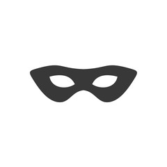 Black anonymous mask icon template black color editable. Mask symbol style vector sign isolated on white background. Simple logo vector illustration for graphic and web design.