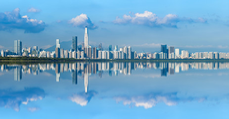 Fototapeta na wymiar Shenzhen Central Building Skyline