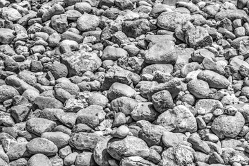 Stone background in black and white
