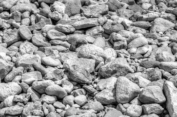 Stone background in black and white