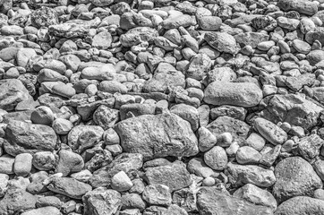 Stone background in black and white