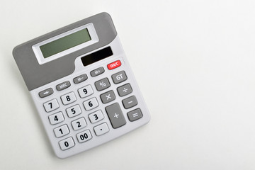 calculator isolated on white background.