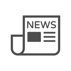 newspaper vector icon isolated on white background. newspaper flat icon for web, mobile and user interface design