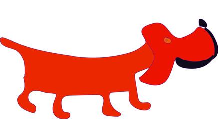 dog vector isolated