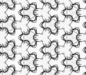 Abstract geometric seamless background pattern