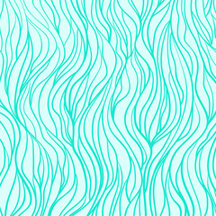 Wavy background. Hand drawn abstract waves. Stripe texture with many lines. Waved pattern. Print for flyers, banners and textiles