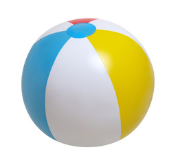 Beach ball on white