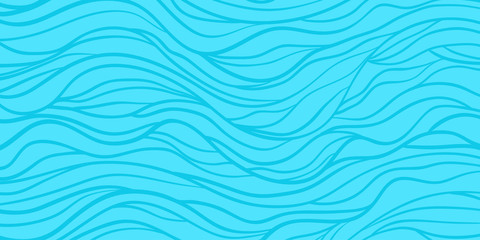 Monochrome wave pattern. Colorful wavy background. Hand drawn lines. Stripe texture. Line art. Colored wallpaper