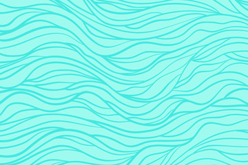 Monochrome wave pattern. Colorful wavy background. Hand drawn lines. Stripe texture. Line art. Stylish colors