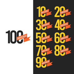 100 Years Anniversary Vector Template Design Illustration