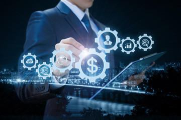The businessman is involved in business management .