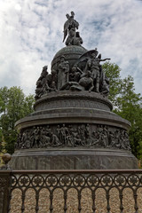 Fototapeta na wymiar Monument Millennium of Russia, Veliky Novgorod, Russia.