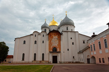 Fototapeta na wymiar St. Sophia Cathedral in Veliky Novgorod, Russia.