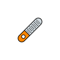 Nail file vector icon sign symbol