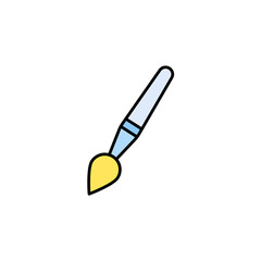 Paint brush vector icon sign symbol