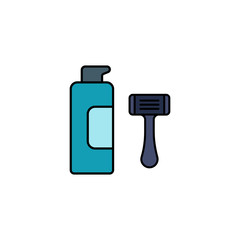 Shaving cream vector icon sign symbol
