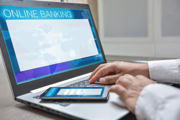 Obraz na płótnie Canvas Internet Banking App