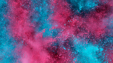Fototapeta premium Explosion of colored powder.