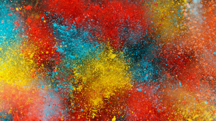 Fototapeta premium Explosion of colored powder.