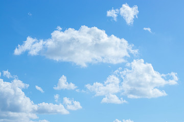 Blue sky background with clouds