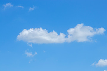 Blue sky background with clouds