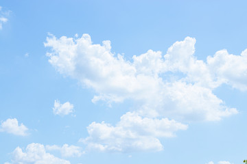 Blue sky background with clouds