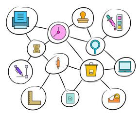 office supply network diagram