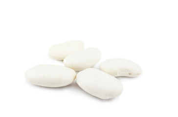 Fototapeta na wymiar beans on white background isolated