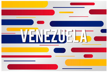 Horizontal lines background with the colors of the Venezuela flag. Soccer championship. Ready to use in web banners, social media, presentation, flyers, posters and wallpapers.
