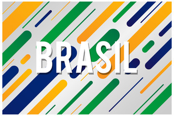 Background with the colors of the Brazilian flag. Soccer championship. Ready to use in web banners, social media, presentation, flyers, posters and wallpapers.