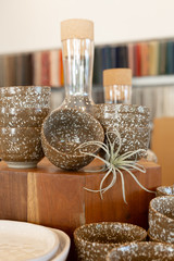 Brown Speckled Stone Bowls